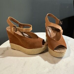 DV by Dolce Vita Brown Platform Wedges